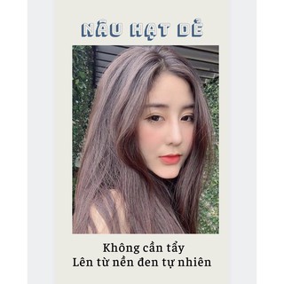 [KHÔNG CẦN TẨY] Thuốc nhuộm NÂU HẠT DẺ kèm trợ dưỡng oxy