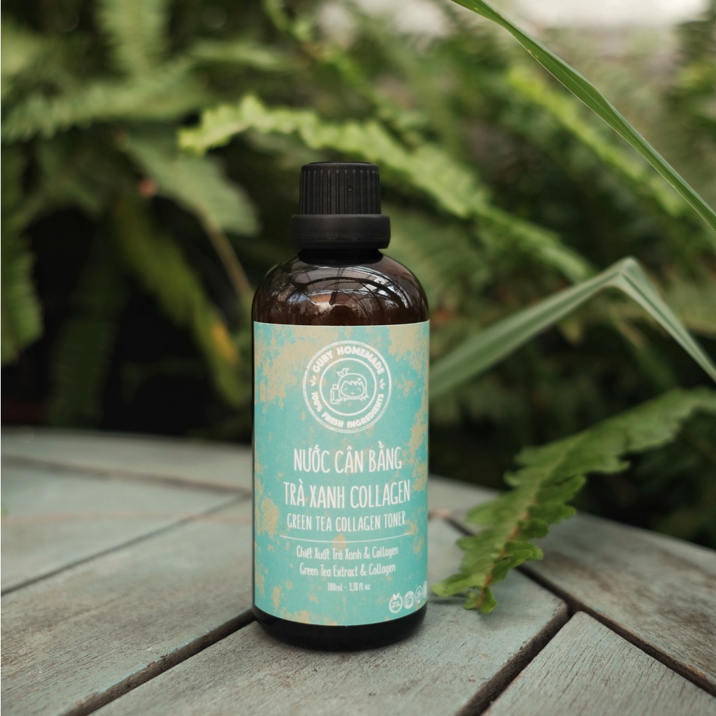 Nước Cân Bằng Trà Xanh & Collagen GREEN TEA COLLAGEN TONER - Handmade By GUBY HOMEMADE