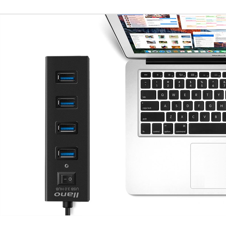 Hub Chuyển Đổi Llano LJN-HB4302 4 Cổng USB 3.0 Có Công Tắc Tiện Lợi