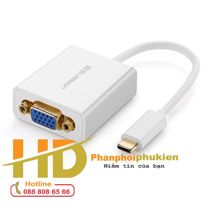 Cáp chuyển đổi USB Type C sang VGA Ugreen 40274