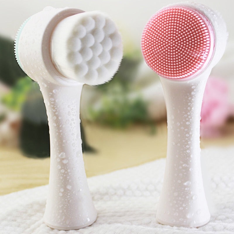 Bàn Chải Rửa Mặt 3D Bằng Silicon Mềm Mại Làm Sạch Sâu Lỗ Chân Lông