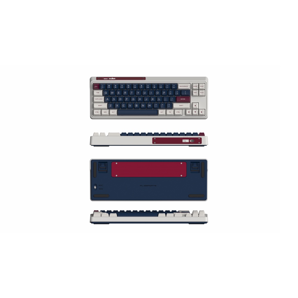 Bàn phím cơ FL-Esports CMK68 SAM Mashmallow / Metal Heart