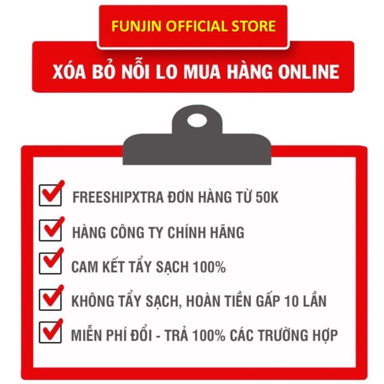 [Mã FMCGMALL giảm 8% đơn từ 250K] Dung dịch tẩy cặn canxi, ố mốc kính nhà tắm Funjin chính hãng | Bán rẻ xin 5 sao