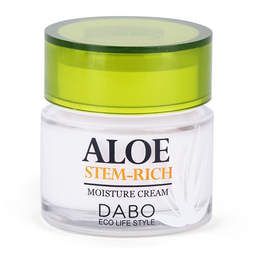 Kem Dưỡng Da Lô Hội Aloe Stem Rick Moisture Cream Dabo Hàn Quốc 50g ( MẪU MỚI)