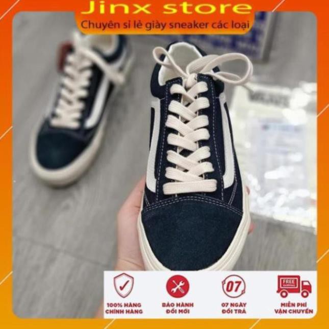 Xả Thanh Lý - [Hot Trend] Giày thể thao van đen kẻ tráng nhung ni cao cấp - Jinx Store G88 * -