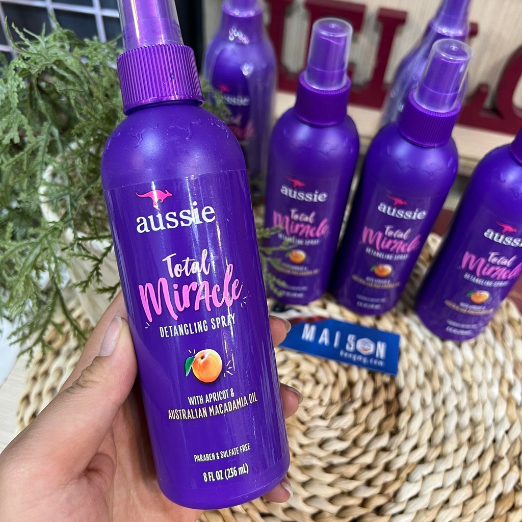 XỊT THƠM & GỠ RỐI TÓC AUSSIE  - Hàng Nhập USA Chính Hãng