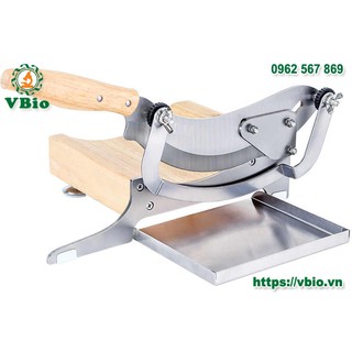 Dao cầu thái nấm linh chi - Máy thái linh chi chi