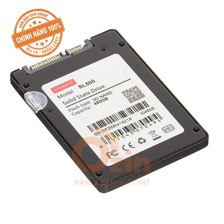 Ổ cứng SSD 480GB Colorful 2.5 inch SATA NWH Phân phối - bảo hành 3 năm