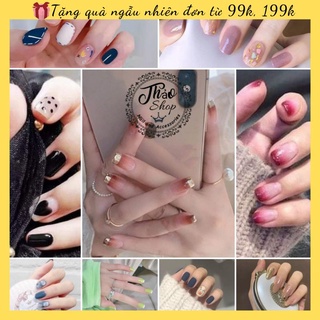 Bộ 24 móng tay giả chống nước hàng đẹp tùy chọn các mẫu