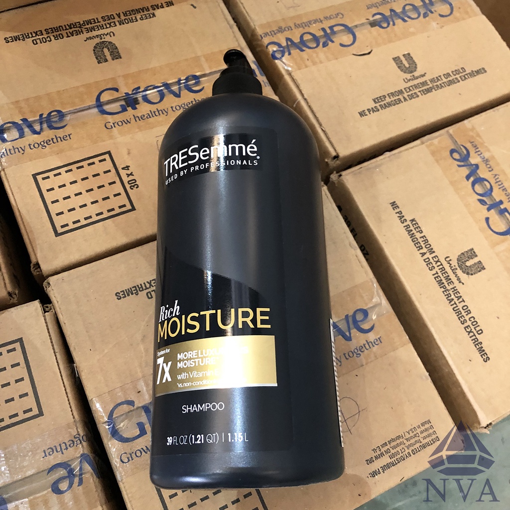 Cặp dầu gội, dầu xả tóc Tresemme 1.15L nhập Mỹ chuyên dùng cho tóc khô, hư tổn, tóc  gãy rụng