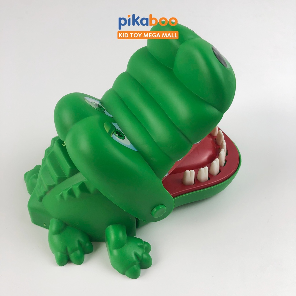 Đồ chơi khám răng cá sấu cắn tay vui nhộn cho bé Pikaboo chất liệu nhựa an toàn cho trẻ từ 3 tuổi