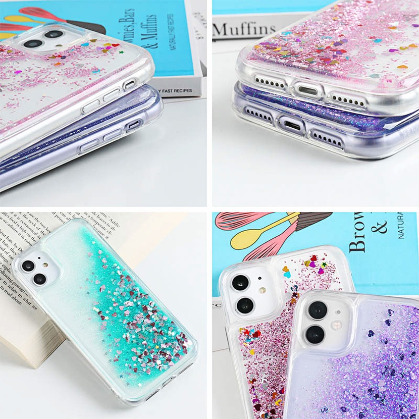 Ốp Điện Thoại Kim Tuyến Nước Cho OPPO Find X2 Pro A55 A54 A16 A16S R17 R15 R11S Plus F11 F9 Pro A91 A31 A12 A12e A7 A5S AX7 AX5 A3S A5 A83