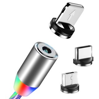 SAMSUNG Cáp Sạc Có Đèn LED Phát Sáng Đầu Micro USB Type C Cho Iphone