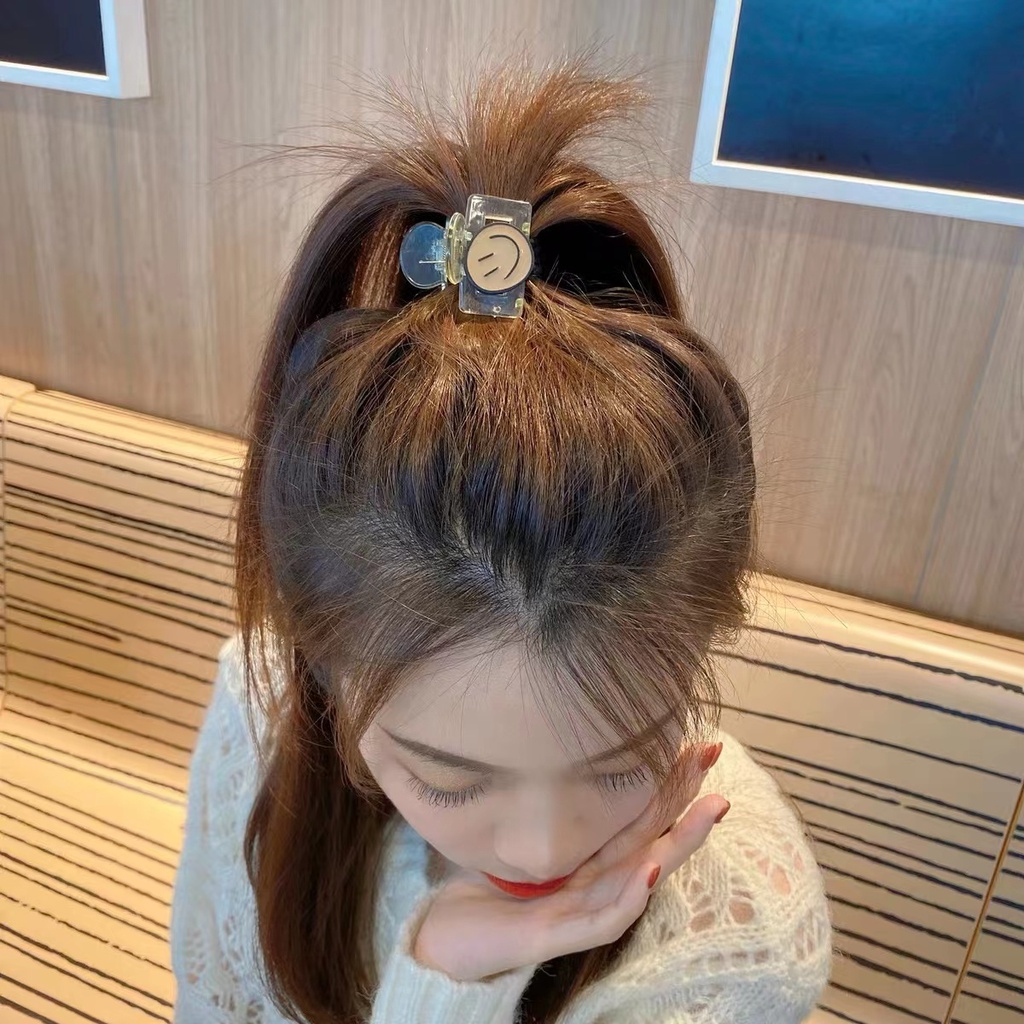 Kẹp tóc hình mặt cười dễ thương phong cách Hàn Quốc cho nữ