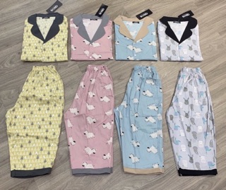 bộ Pijama thô lụa vnxk kèm video ảnh thật