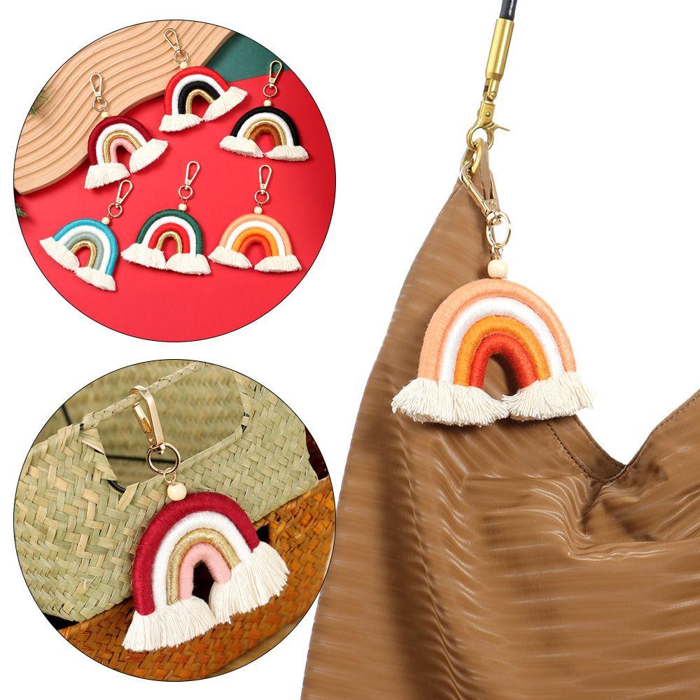 Móc Khóa Màu Cầu Vồng Phong Cách Boho Dành Cho Nữ