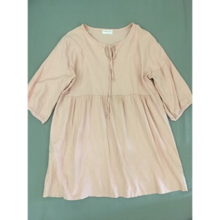 Đầm váy babydoll hồng nhạt