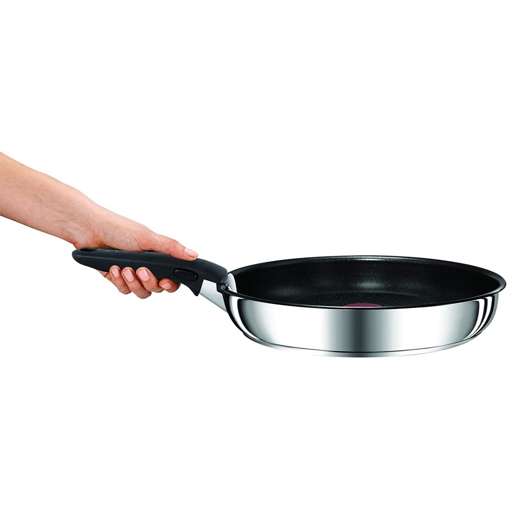 Bộ chảo Tefal Ingenio Preference 22 + 26cm chung tay cầm, bên ngoài inox, bên trong chống dính, hàng Đức