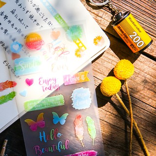 Tấm transfer deco sticker xinh xắn