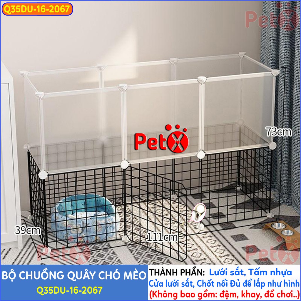 Quây chuồng chó mèo lắp ghép nuôi thú cưng sơn tĩnh điện giá rẻ-6