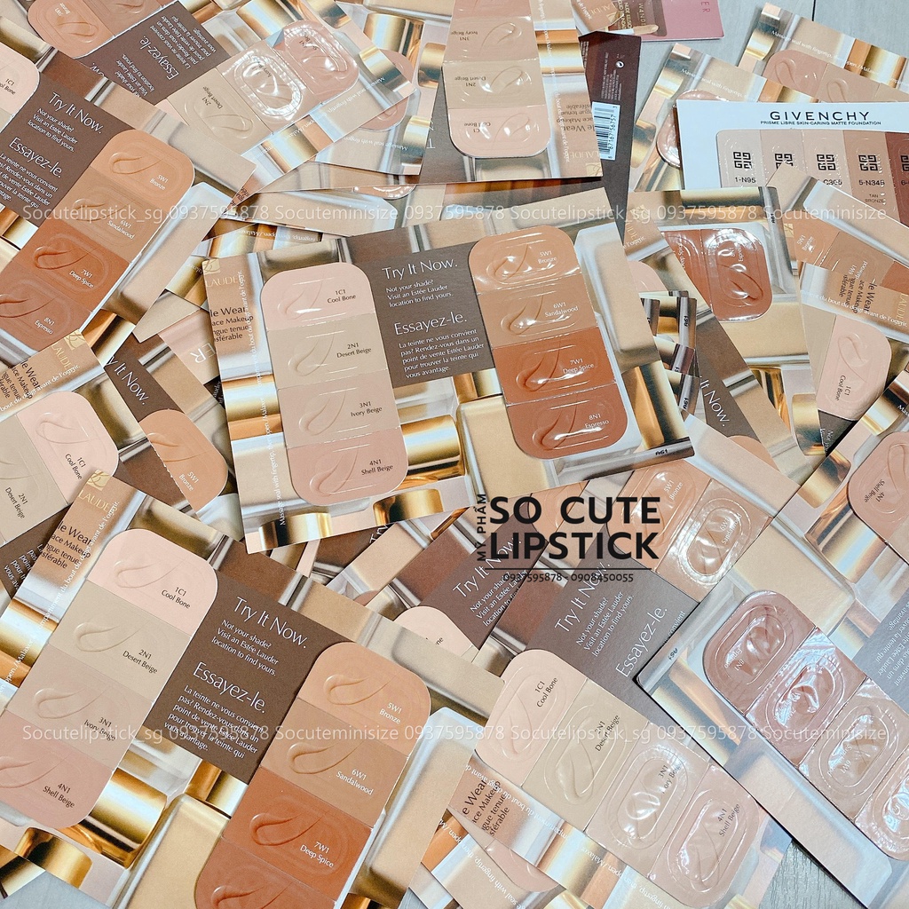 Bảng 8 màu nền Lì Estee Lauder Sample