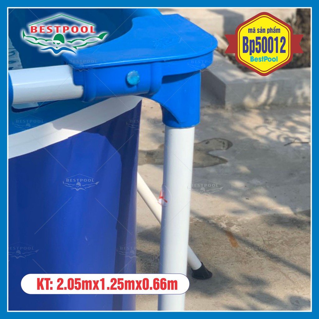 Bể bơi khung kim loại lắp ghép bestpool KT 1.25m*2.05m*0.66m,  Bảo hành 3 năm, Bể bơi phao bơi