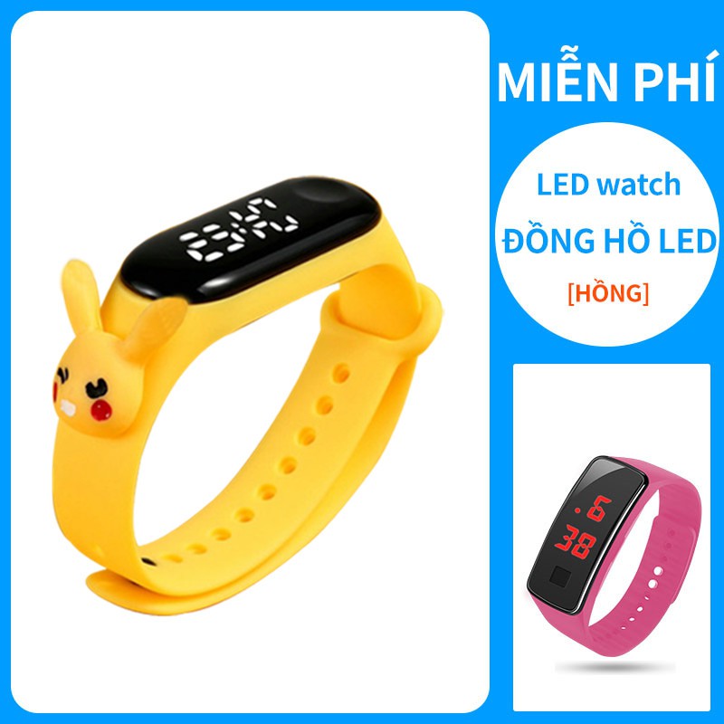 Đồng hồ điện tử màn hình cảm ứng chống thấm nước COD Cartoon LED [Đồng hồ LED miễn phí]
