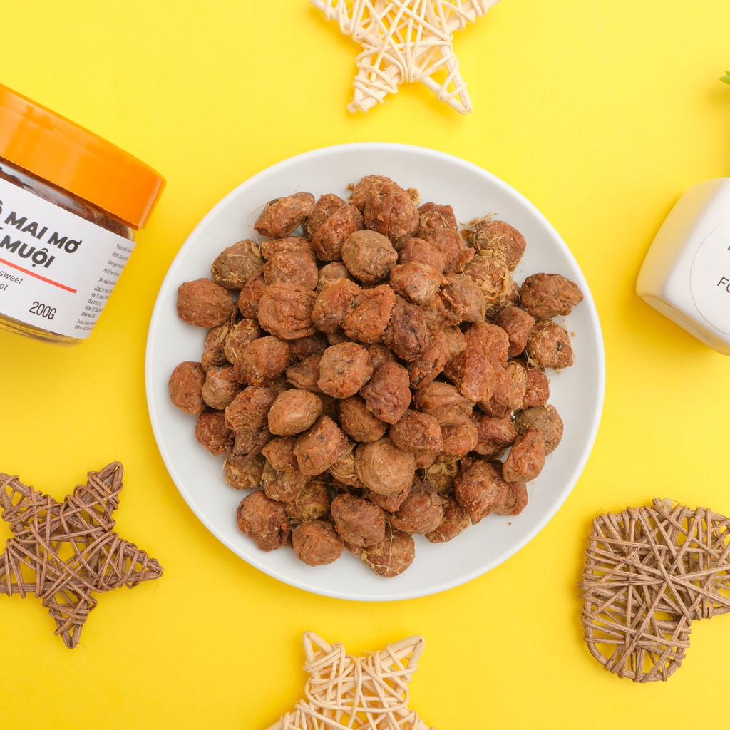 Ô mai mơ xí muội VIETGOURMET ô mai ăn vặt vị chua mặn ngọt đặc sản hà nội ( hộp 200gr )