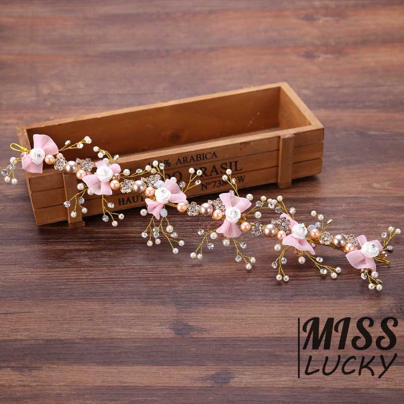 Cài Tóc Cô Dâu Dây Tua Rua Thời Trang Thanh Tú