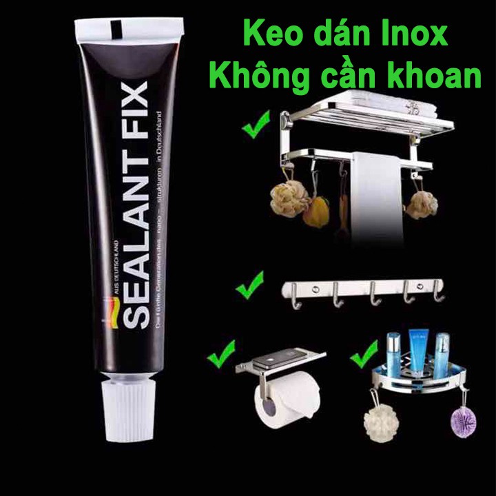 Keo dán inox đa năng siêu chắc Sealant Fix, keo dán kim loại lên tường, gỗ không cần khoan