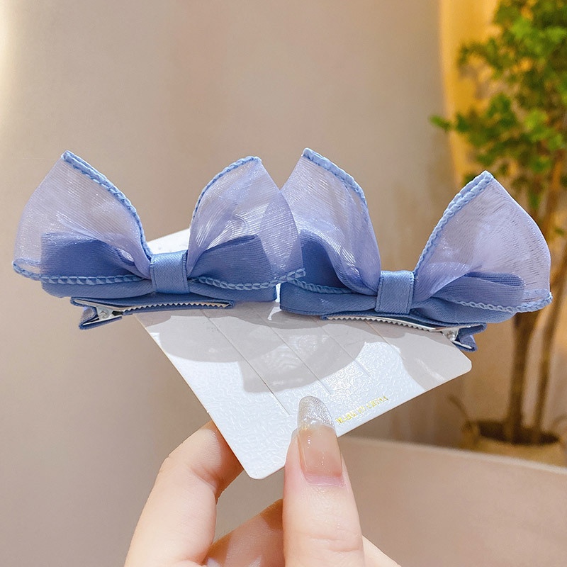 Set 2 Kẹp Tóc Nơ Xinh Xắn Cho Bé Gái