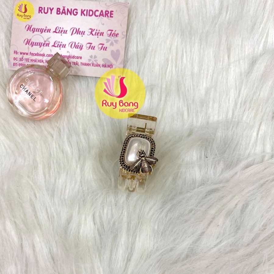 Phụ kiện đính đá mạ kim cao cấp dùng làm kẹp và bờm tóc handmade