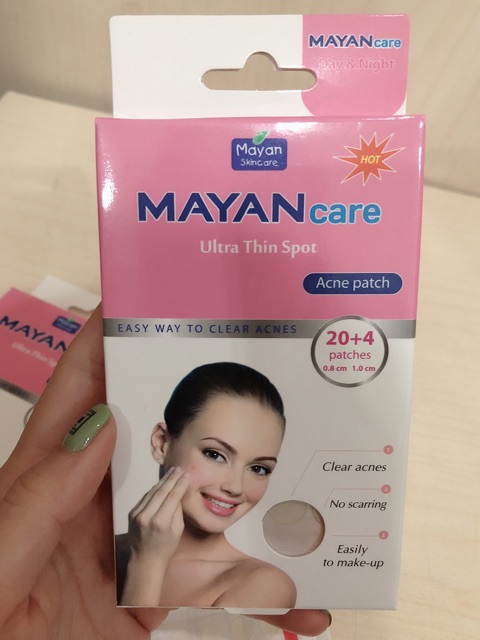 Miếng dán mụn MAYAN care - Hộp 20 miếng ( tặng kèm 4 miếng)