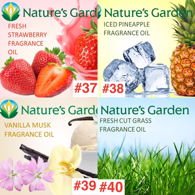 100ml Hương Liệu Mỹ Nature's Garden  - hương liệu làm mỹ phẩm - hương làm nến thơm -hương làm soap