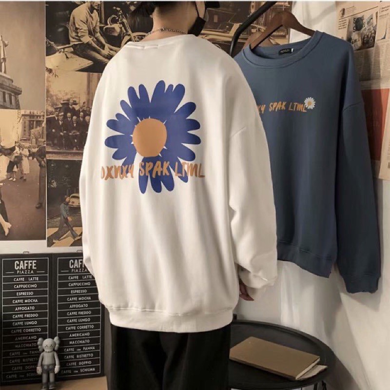 Áo hoodie  Nam nữ in hình Hoa Cúc chất nỉ dày dặn, phong cách cá tính thời trang