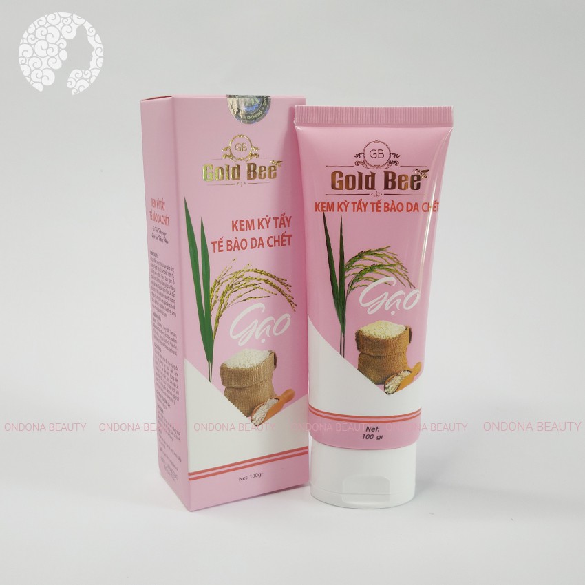 [Real Natural] KEM TẨY KỲ TẾ BÀO DA CHẾT TINH CHẤT GẠO (dành cho da mặt) Gold Bee - Ondona Beauty