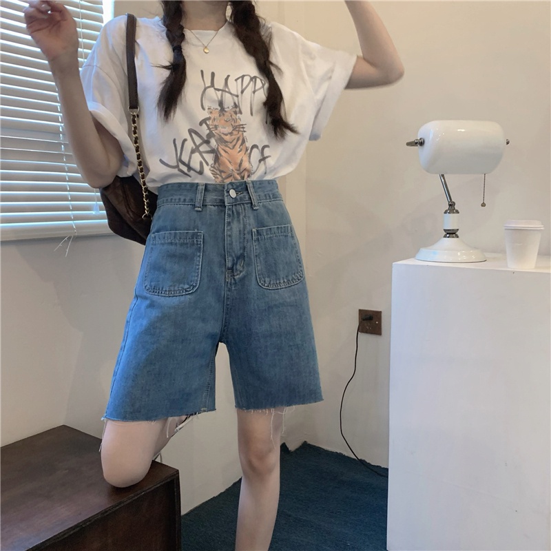 Quần Jean Năm Tấc Lưng Cao Phong Cách Mới Mùa Hè 52623