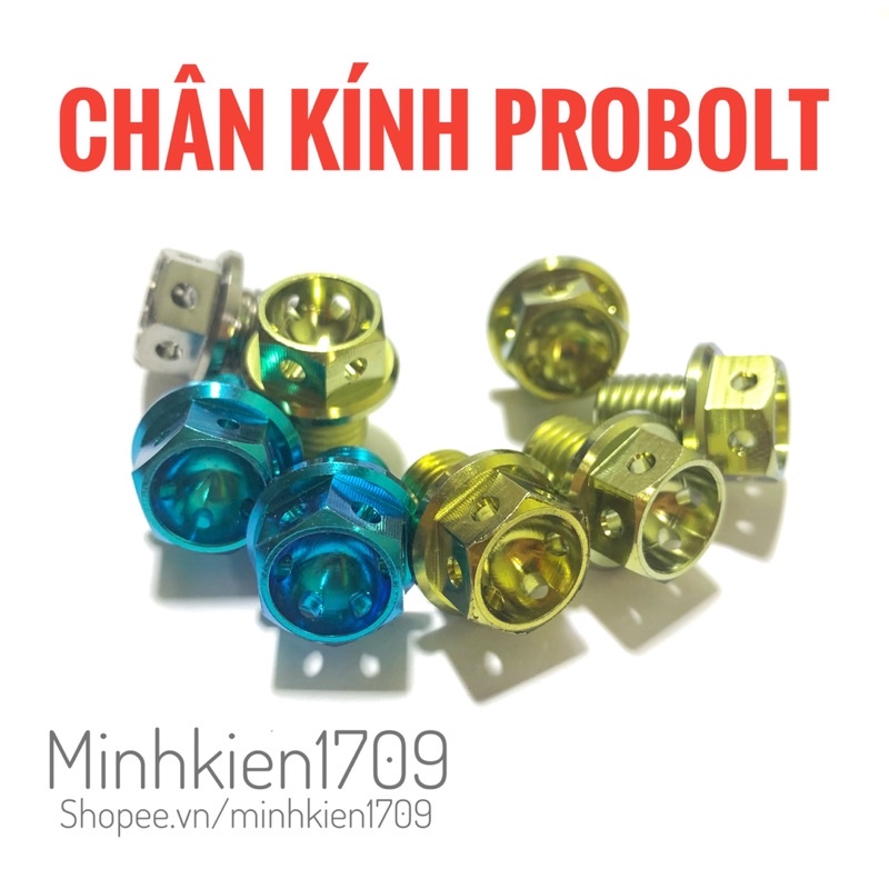 (GR5 XỊN) Ốc chân kính titan đầu probolt vương miện