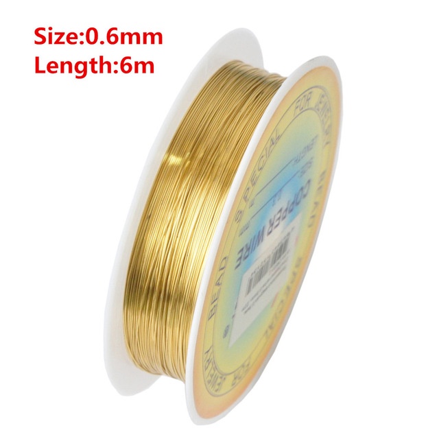 Cuộn Dây Kim Loại Mạ Vàng Bạc 0.2-1mm Dùng Làm Trang Sức Thủ Công