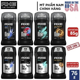 Lăn sáp khử mùi nam Axe Apollo Black Anarchy Gold Dark Temptation Phoenix Wild Bambo Ice Chill 76g