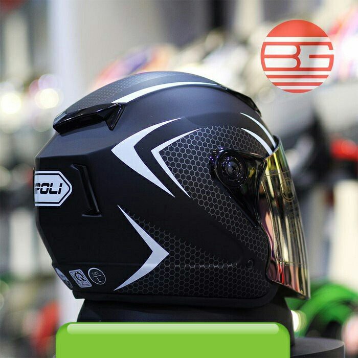 Mũ Bảo Hiểm 039 Napoli Tem Tổ Ông Kính Khói-Bảo Hành 12 Tháng.