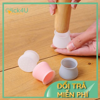 Combo 4 miếng lót chân bàn ghế silicon, chống tiếng ồn, trầy xướt nền nhà