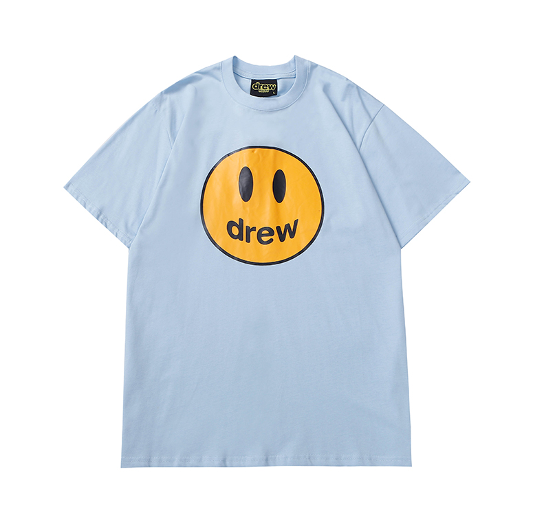 Áo thun tay ngắn in hình mặt cười phong cách cổ điển