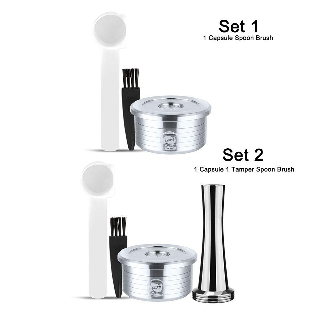 1 Bộ Lọc Cà Phê Bằng Thép Không Gỉ Kèm Cọ Vệ Sinh Cho Delta Q NDIQ7323
