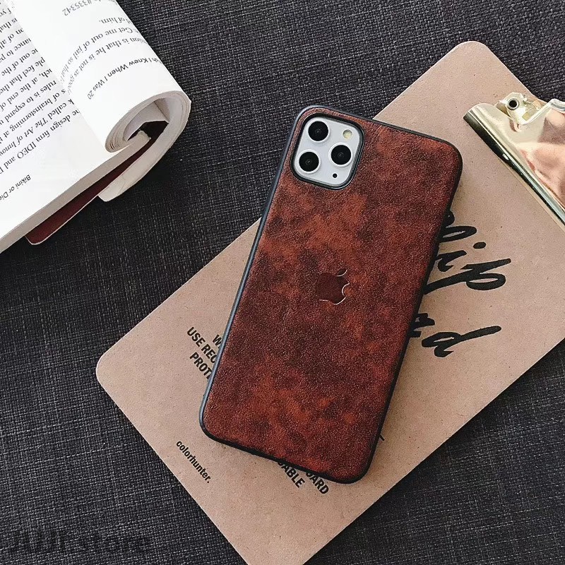 Luxury PU Leather Phone Case iPhone 7 8 Plus X XS Max XR 11 Pro Max Silicon Shell Soft TPU Leather Luxury Handmade Back Cover iPhone 12 Pro Max 12 Mini