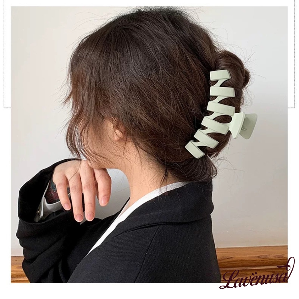 Kẹp tóc càng cua phong cách Hàn Quốc size lớn nhiều màu đẹp LAVENUSA CT15