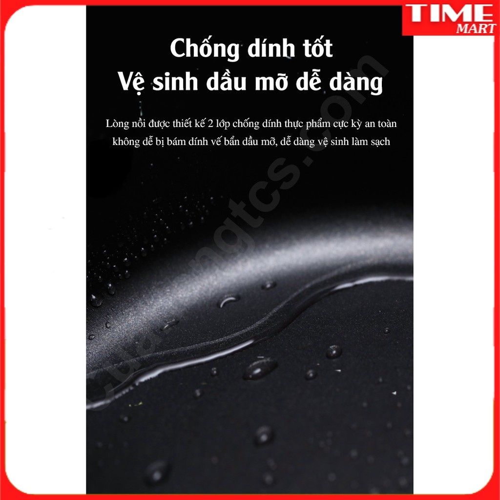 [CHÍNH HÃNG] Nồi lẩu Xiaomi Mijia dùng cho bếp điện từ cảm ứng.Cao cấp, chống dính,an toàn. Bảo hành 6TH [TIME_MART]