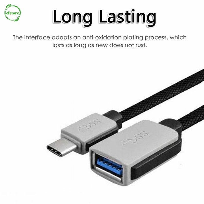 Cáp chuyển đổi truyền dữ liệu USB OTG từ đầu cắm USB 3.1 Type-C sang cổng cắm USB | BigBuy360 - bigbuy360.vn