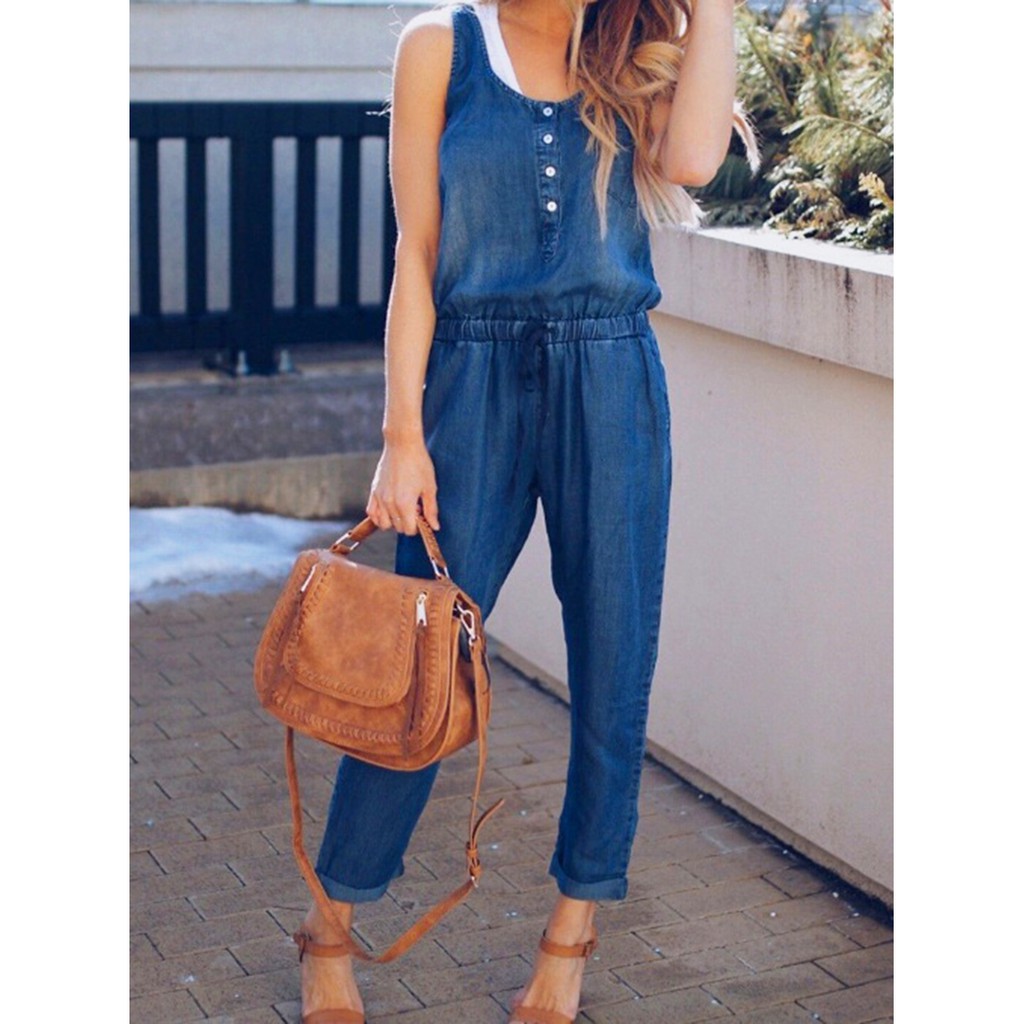 Bộ đồ bay jumpsuit cọc tay C109