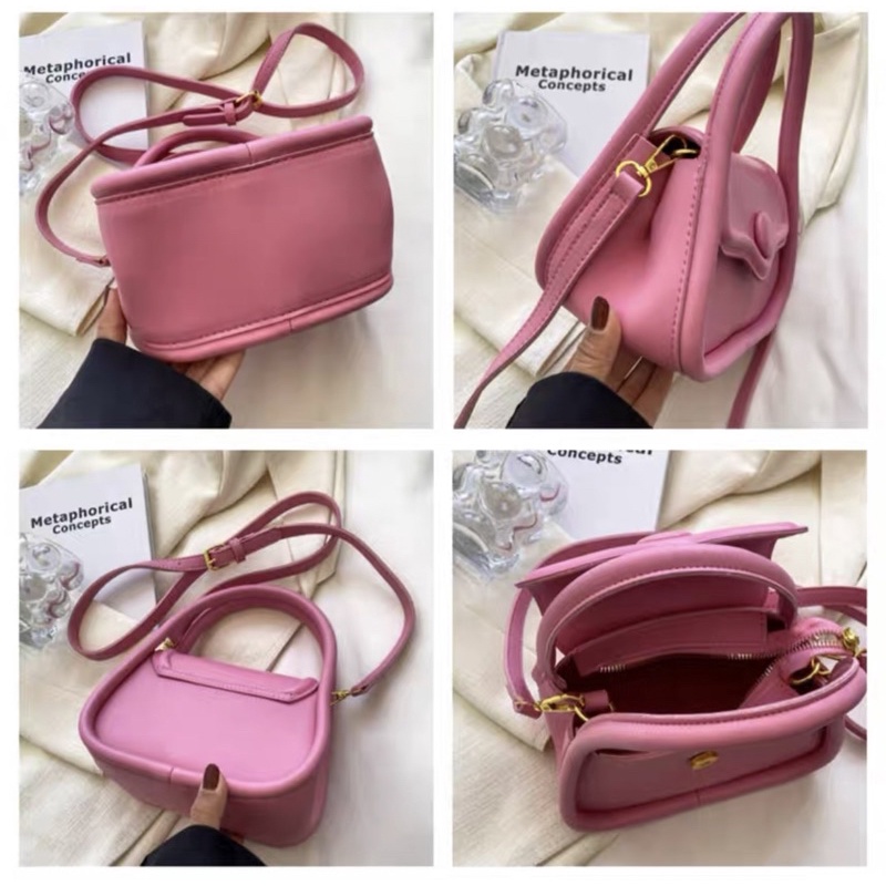 Túi xách nữ , túi đeo chéo thời trang nắp cúc hàng quảng châu siêu xinh